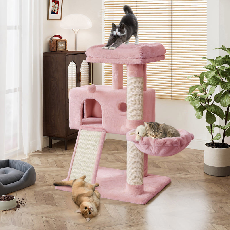 68 Inches Multi-Level Large Cat Tree for Large Cats/Sisal Scratching Posts and Hammocks