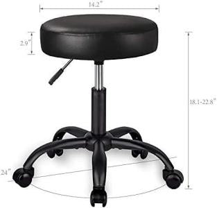 Round Rolling Stool / Height Adjustable