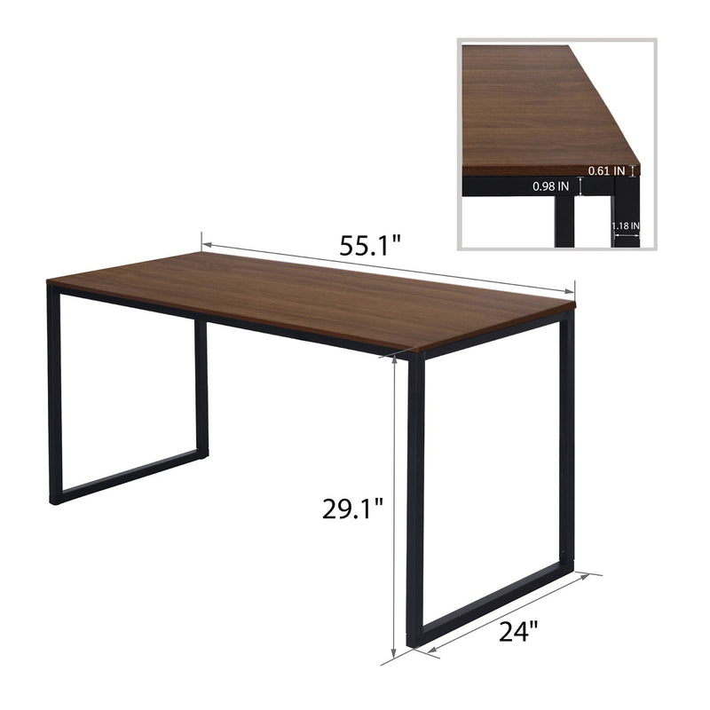 Computer Desk, Modern Writing Gaming Desk for Home Office, Small Wood Table Top Workstation