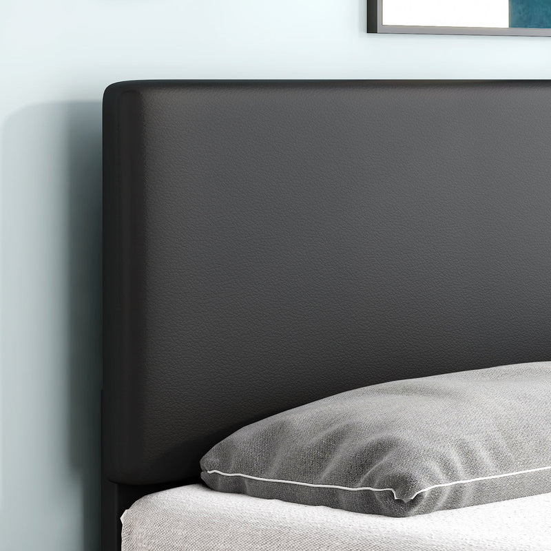 Bed Frame with Adjustable Headboard